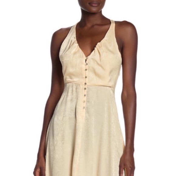 NWT Free People silky satin halter dress - Picture 7 of 7
